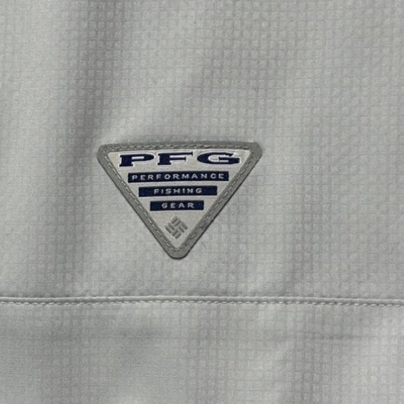 Columbia Men's PFG Button Front Ventilated Gray Long Sleeve Shirt Size XXL - Picture 15 of 16